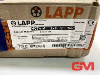LAPP H07V-K 1X6 DBU