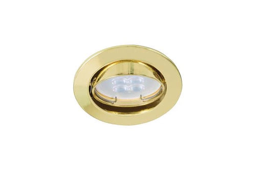 TECNOLITE EMP. DIRIGIBLE LISO REDONDO P/MR16 ORO