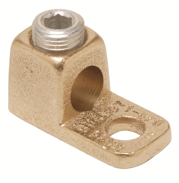 BURNDY ZAPATA 1 BARRENO 3/8 2/0AWG