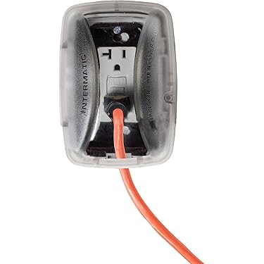 INTERMATIC CUBIERTA INTEMPERIE UNA TOMA VERTICAL TRES ADAPTADORES