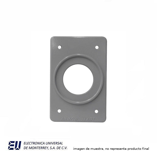 ARROW-HART CUBIERTA DE ALUMINIO PARA RECEPTACULO SENCILLO VERTICA