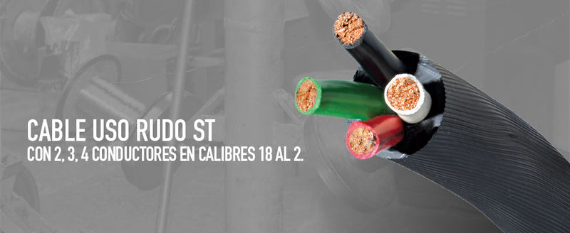CABLE USO RUDO 4X2 AWG CONDELMEX