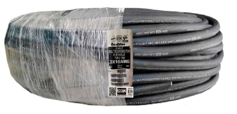 CDC CABLE USO RUDO 3X10AWG ROLLO 100MTS