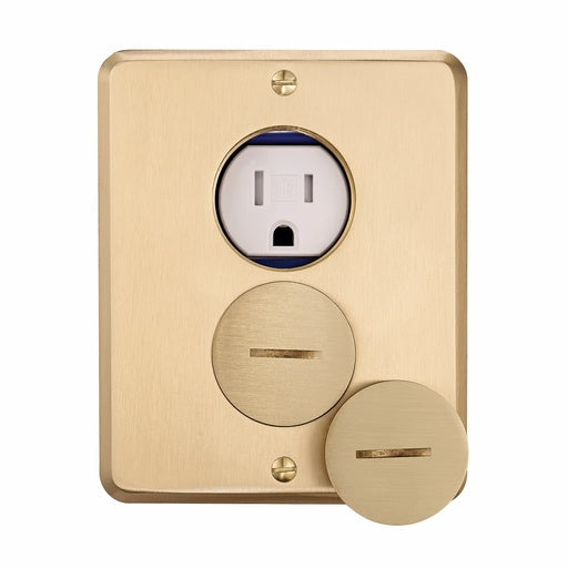 EATON CAJA PISO TOMA SENCILLO TR 2P 3H 15A 125V TAPA ROSCA BRONCE