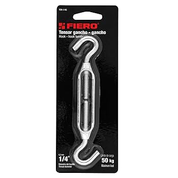 TRUPER TENSOR DE ZINC GANCHO-GANCHO DE 1/4""