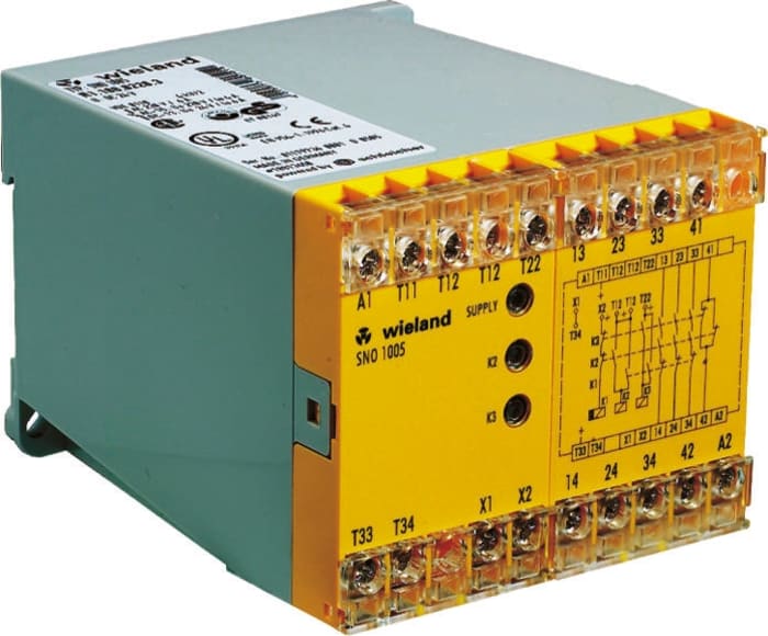 WIELAND/SCHLEICHER DUAL CHANNEL SAFETY RELAY 24VDC
