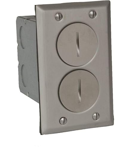 HUBBELL PLACA PISO BRONCE C/MARCO REC DUPLEX