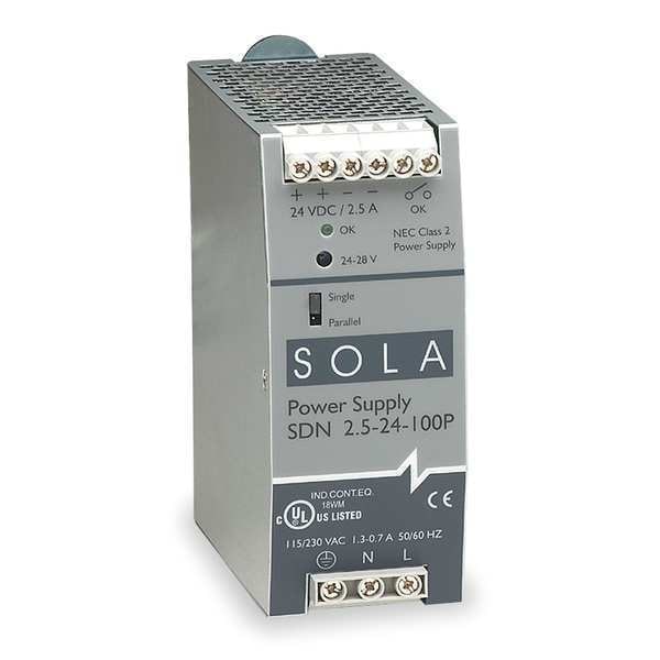 SOLA HD POWER SUPPLY 115-230VAC/24VDC 2.5A 60W