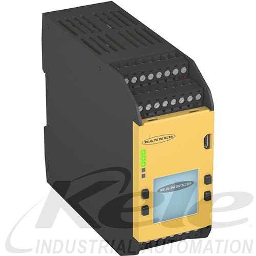 BANNER SAFETY CONTROLLER 26 INPUTS 2 PAIRS OF PNP OUTPUTS .5 A