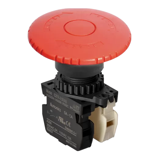 AUTONICS S2ER-E5RABM BOTON PARO DE EMERGENCIA ROJO