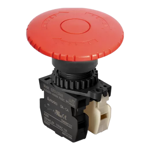 AUTONICS S2ER-E5RABM BOTON PARO DE EMERGENCIA ROJO