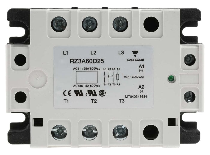 CARLO GAVAZZI RELEVADOR DE ESTADO SaLIDO 3P 600VCA RZ3A60D25