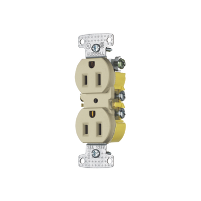 HUBBELL RR15I RECEPTACULO DUPLEX RESIDENCIAL 2P 15 APM