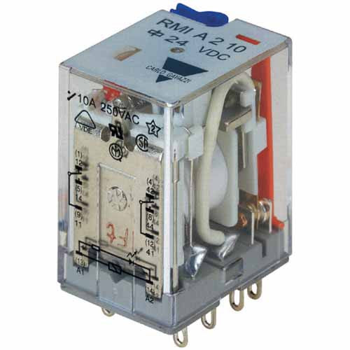 CARLO GAVAZZI INDUSTRIAL RELAY DPDT 24 VDC 10A 8 PINS