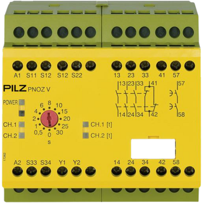 PILZ SAFETY RELAY PNOZ V 30S 24VDC 3NO 1NC