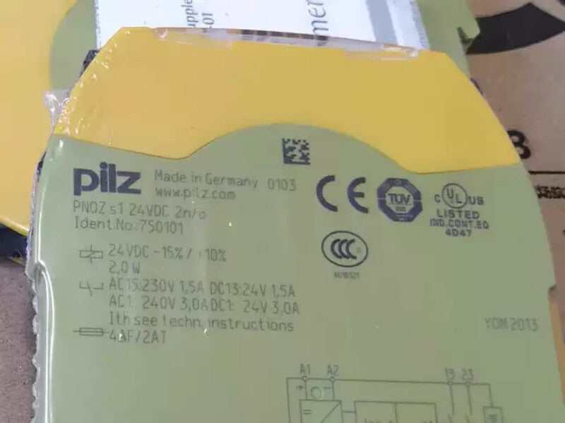 PILZ SAFETY RELAY PNOZ s1 24VDC 2 n/o 750101