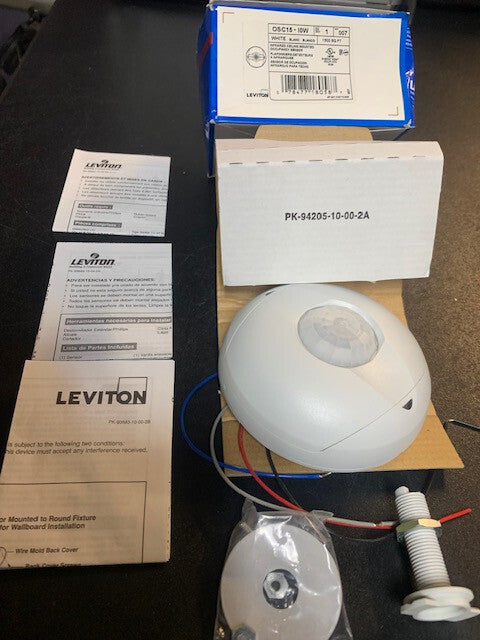 LEVITON SENSOR INFRAROJO DE TECHO 450P VISION 24VDC BLANCO