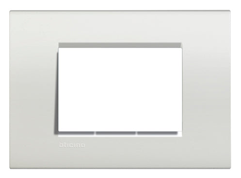 BTICINO LIGHT PLACA BLANCA 3 MOD N4803LB