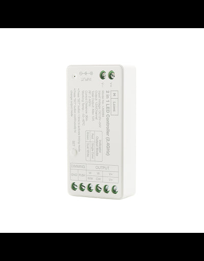 LIVING LIGHT DIMMER UNIVERSAL PULSANTE C/BLANCO 2 MOD.