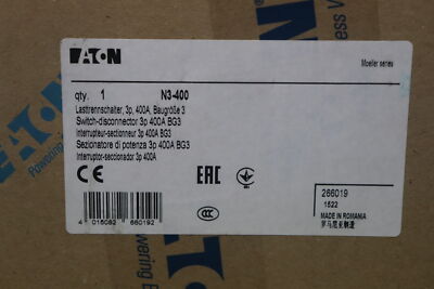 MOELLER INTERRUPTOR-SECCIONADOR 3P 400A BG3