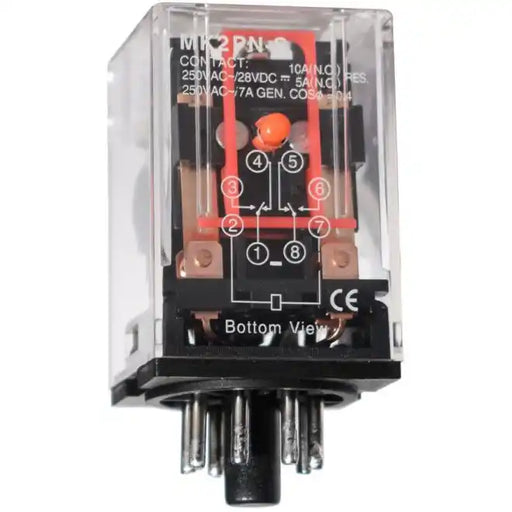 OMRON RELEVADOR 24VAC 5A DPDT PLUG IN