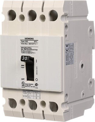 SIEMENS INTERRUPTOR CQD 2P 30A 480/277V 14KA