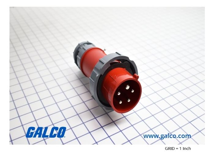 MENNEKES IEC PLUG 4P/5W 30A 277/480VAC IP67