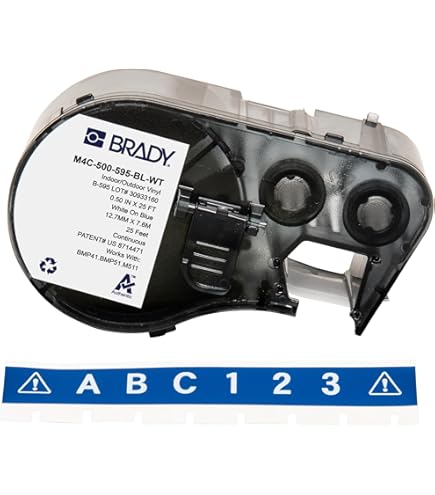 BRADY CINTA MSERIES B595 BLK-YLW 0.50X25 HF