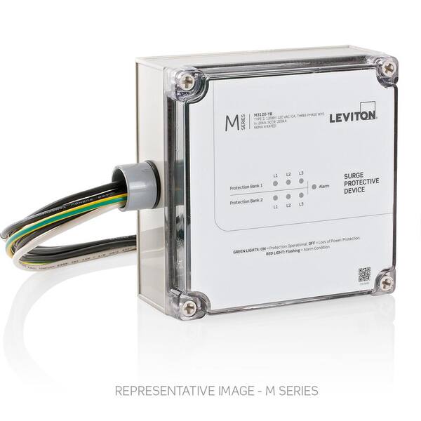 LEVITON SUPRESOR DE PICOS SERIE M 480/277V3OY 260kAIn20kA CS NEMA