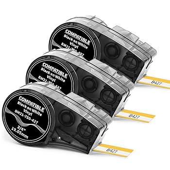 BRADY CINTA VINYL M21-0.375 BLANCO-ROJO