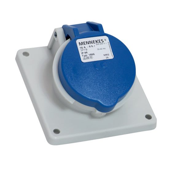 LEVITON TOMACORRIENTE 16A 200-250V 3P+T 9H IP44 AZUL