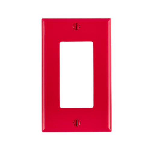 LEVITON PLACA 1 UNIDAD DECORA NYLON ROJA