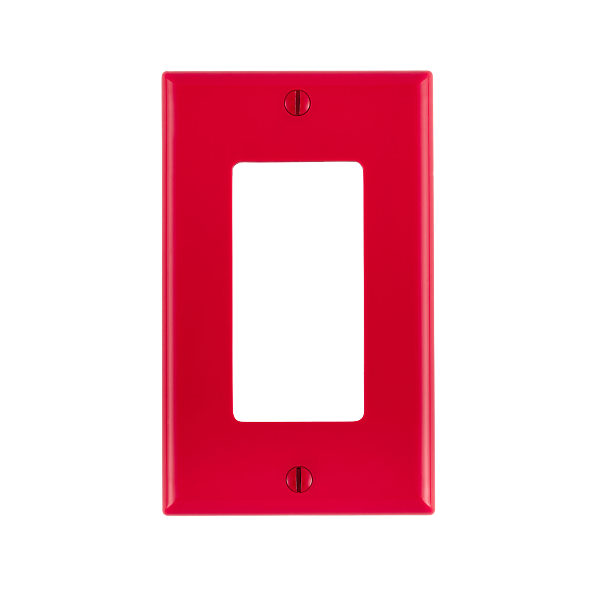 LEVITON PLACA 1 UNIDAD DECORA NYLON ROJA