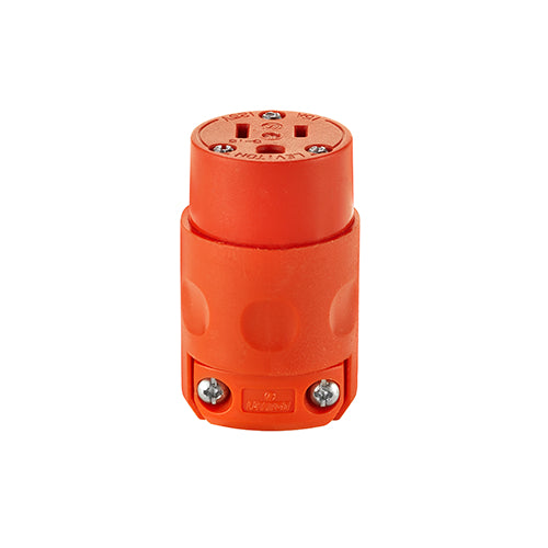 LEVITON CONECTOR 15A 250V 2P3H NEMA 6-15R BCO Y NEGRO