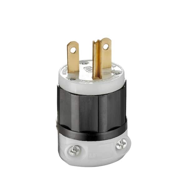 LEVITON CLAVIJA MEDIA VUELTA WETGUARD 15A 125V 2P 3H NEMA L5-15p
