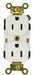 LEVITON DECORA CONTACTO DUPLEX GRAD HOSP 2P 3H 15A BLANCO