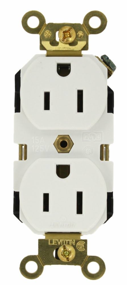 LEVITON DECORA CONTACTO DUPLEX GRAD HOSP 2P 3H 15A BLANCO