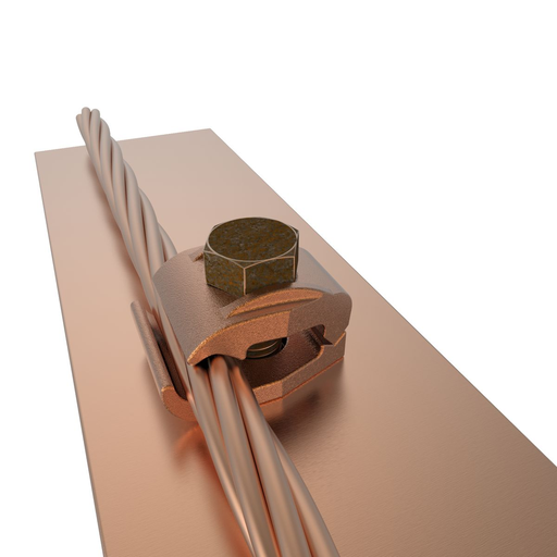 BURNDY TERMINAL UNIV 2ORIF 6AWG -300KMCIL ALUMINIO