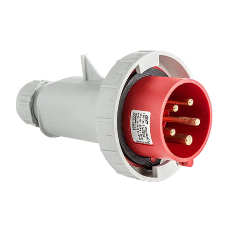 CLAVIJA AEREA 16A 3P+T 400V 6H ROJO IP66-IP67 03602