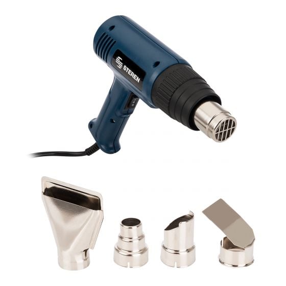 STEREN PISTOLA DE AIRE CALIENTE CON AJUSTE DE CALOR 2 VELOCIDADES