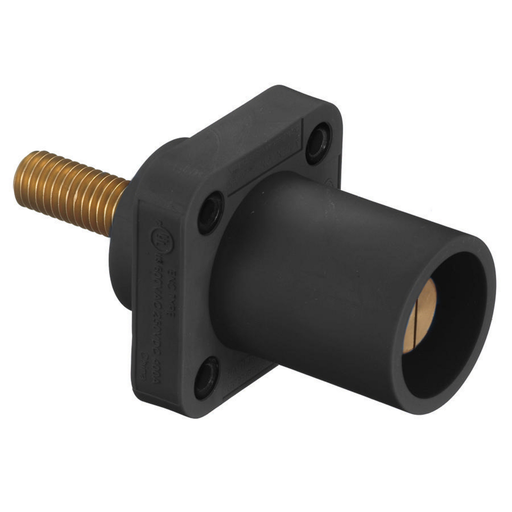 HUBBELL SINGLEPOLE 300/400A MALE STUD RECEP BK HBLMRSBK