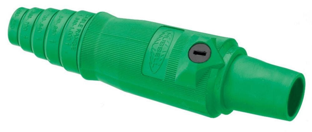 HUBBELL SINGLEPOLE 400A FEMALE PLUG GREEN HBL400FGN