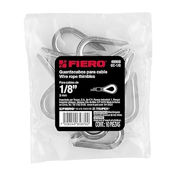 TRUPER GUARDACABO DE ACERO DE 7/16