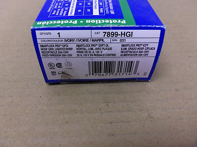 LEVITON ICFT GRADO HOSPITAL 20AMP 125V MARFIL