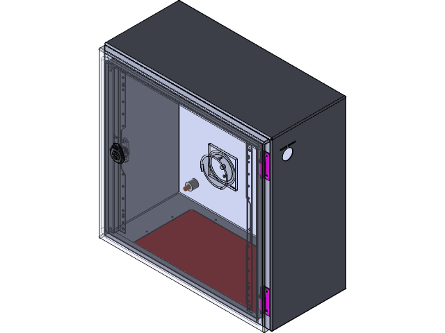 ANCLO GABINETE METALICO 400X400X200 (AlxAnxFo) C/PLATINA