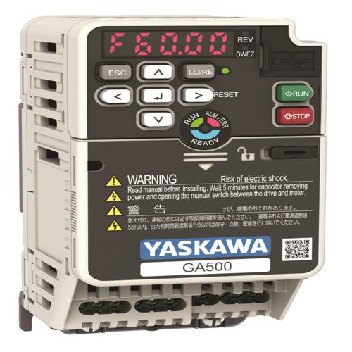 YASKAWA VARIADOR GA500 SOBRECARGA ND 110 % CORRIENTE ND7.1A POTEN