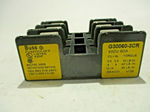 BUSS PORTAFUSIBLES 3P G30060-3CR