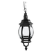 TECNOLITE FAROL COLGANTE COLONIAL CRISTAL BISELADO NEGRO