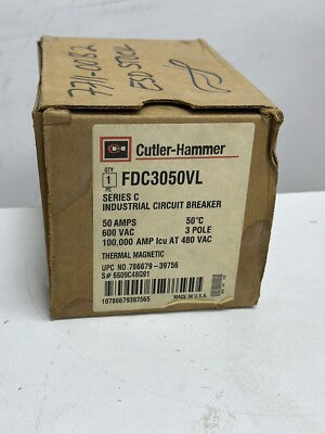 CUTLER INTERRUPTOR INDUSTRIAL 3 POLOS 50 AMPS 600