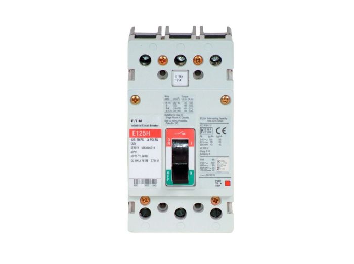 CUTLER EG 3P 125 AMP MOLDED CASE SWITCH